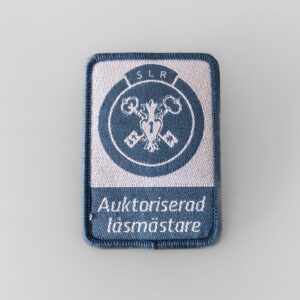 SLR tygmärke 1 – auktoriserad låsmästare